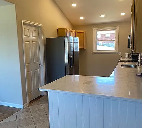 washer/dryer hookups past refrigerator